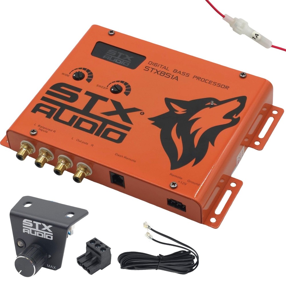 STX Audio STX851A Digital Bass Processor with Remote Control & EQ