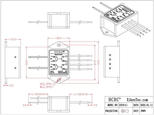 Dual SPST-NO 10 Amp Power Relay Module () AC/DC 12V