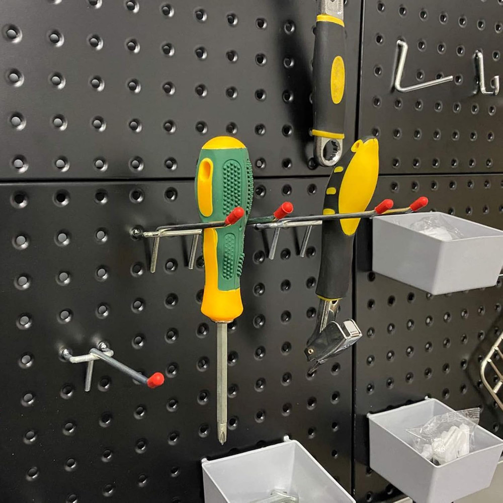Wallmaster Pegboard Organizer Garage Storage - 48Pcs Pegboard Hooks Set, Pegboar
