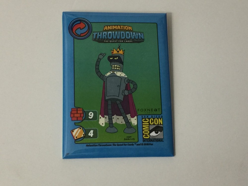 SDCC 2018 Comic Con EXCLUSIVE Animation Throwdown Pin Foxnext Bender NEW!