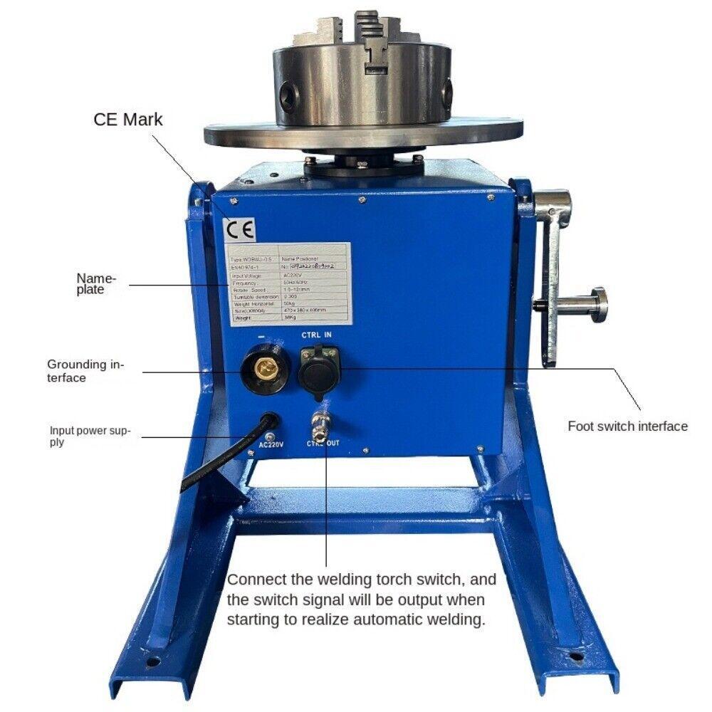 WDBWJ-0.5 Welding Displacement Machine Welding Turntable Small Load 50kg