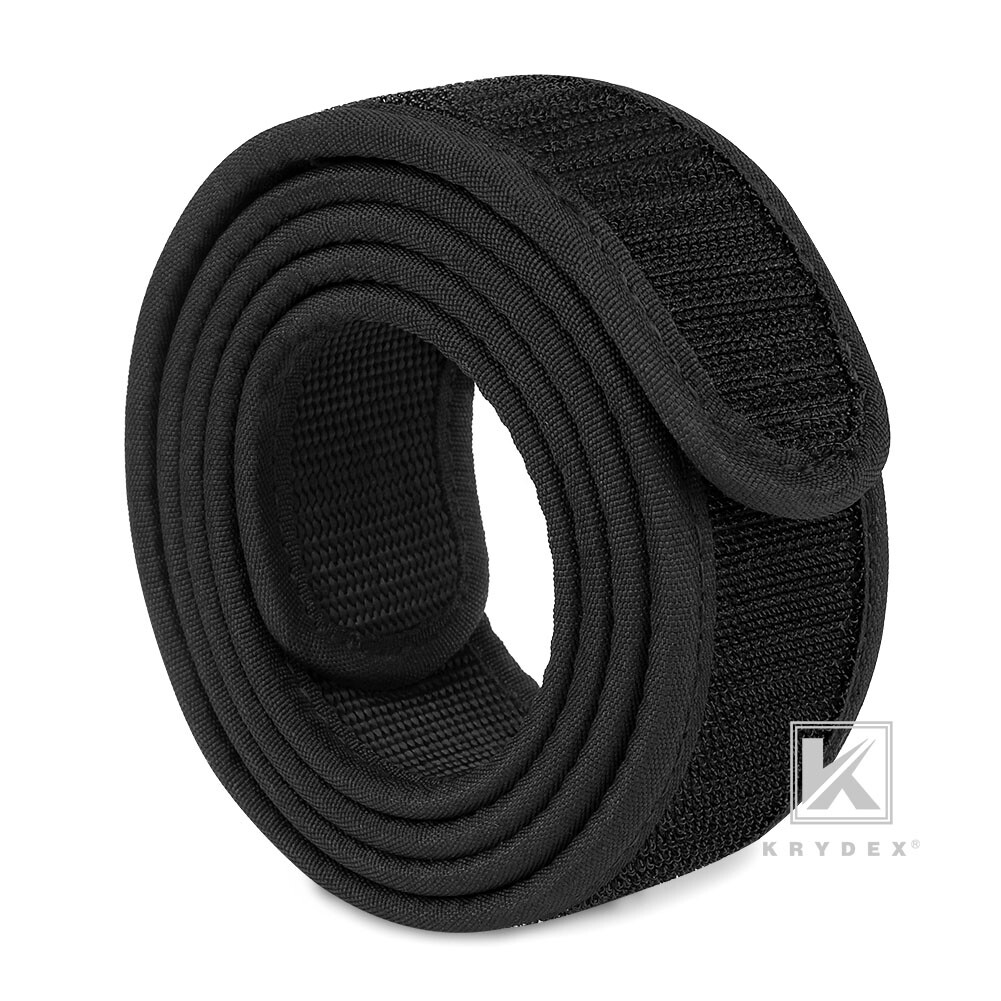 KRYDEX 1.5inch Hook Liner Inner Belt Tactical EDC Waist Duty Belt Nylon Black