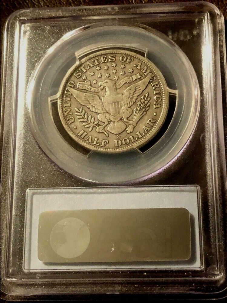 1908-S Barber Half Dollar PCGS VF25 Cert# 26427201