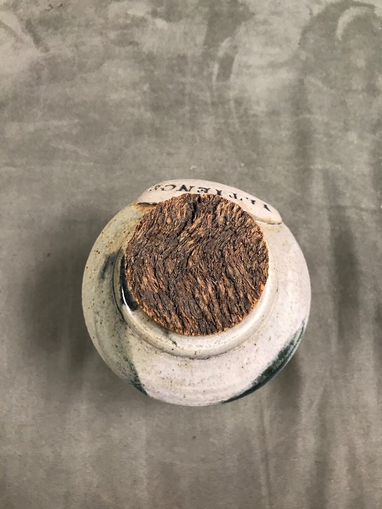 Corked Pottery “Patience” Canister Vase