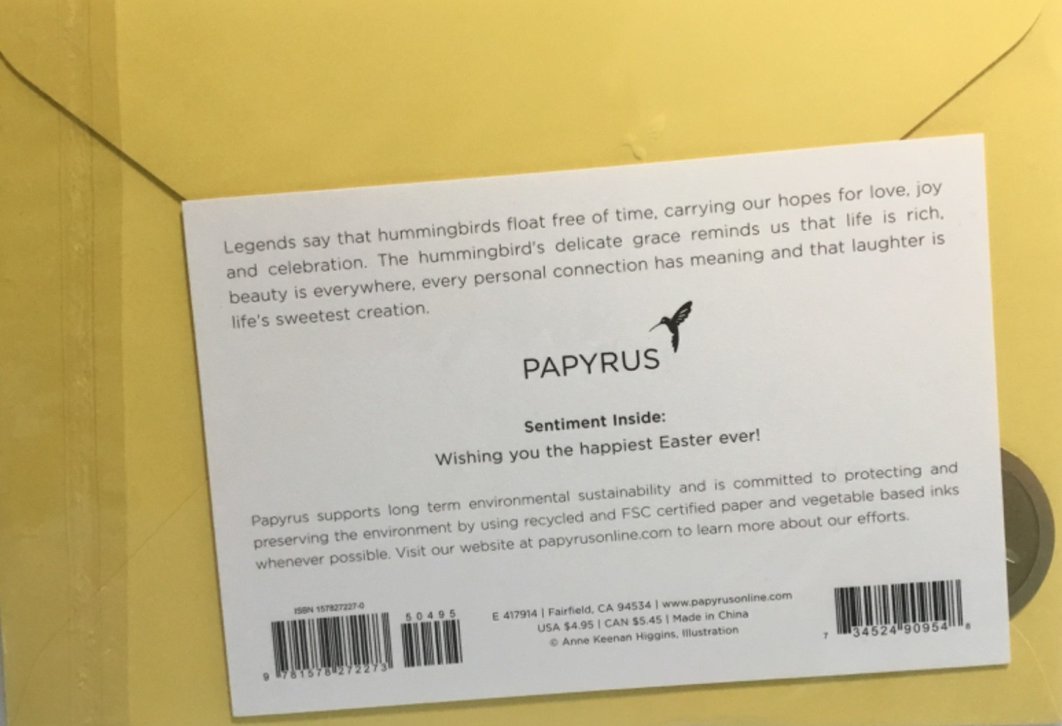 Papyrus- Easter- Whimsical Chicks, Flowers, & Eggs- Glitter