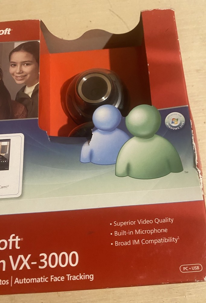 Microsoft Lifecam VX-3000 USB 2.0 Webcam New in Box