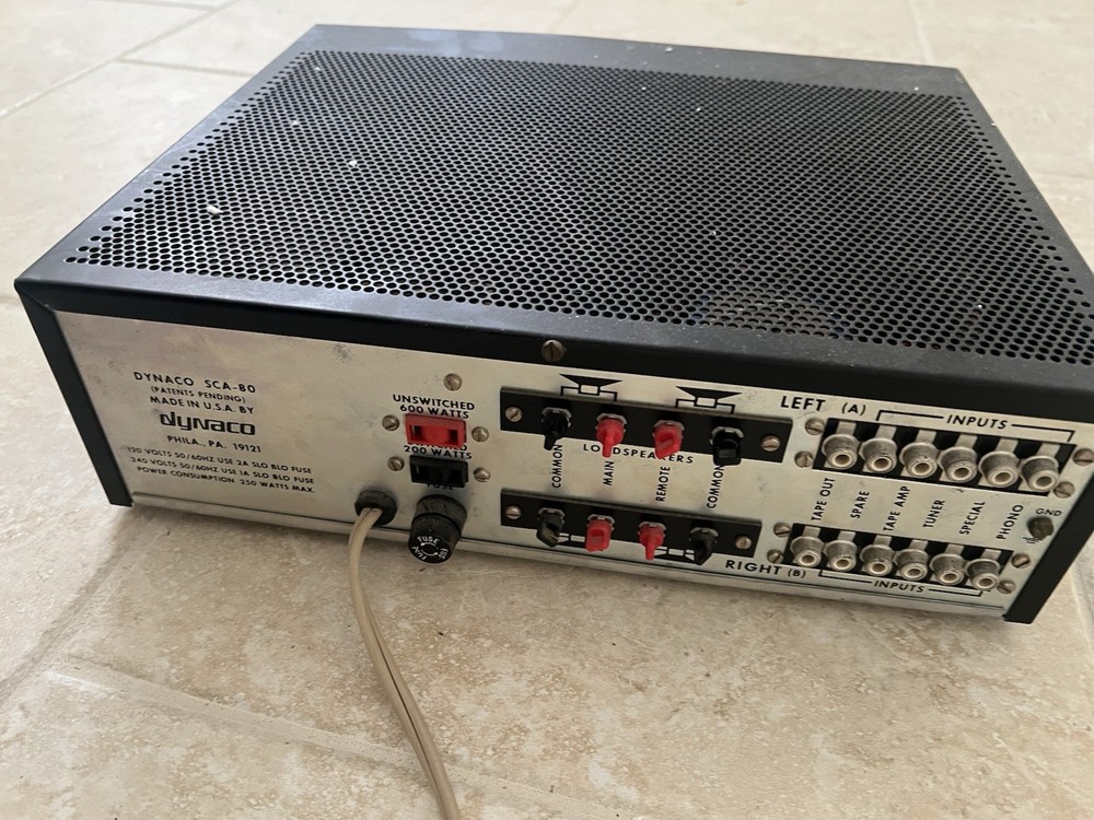 Untested Dynaco SCA-80Q Integrated Amplifier