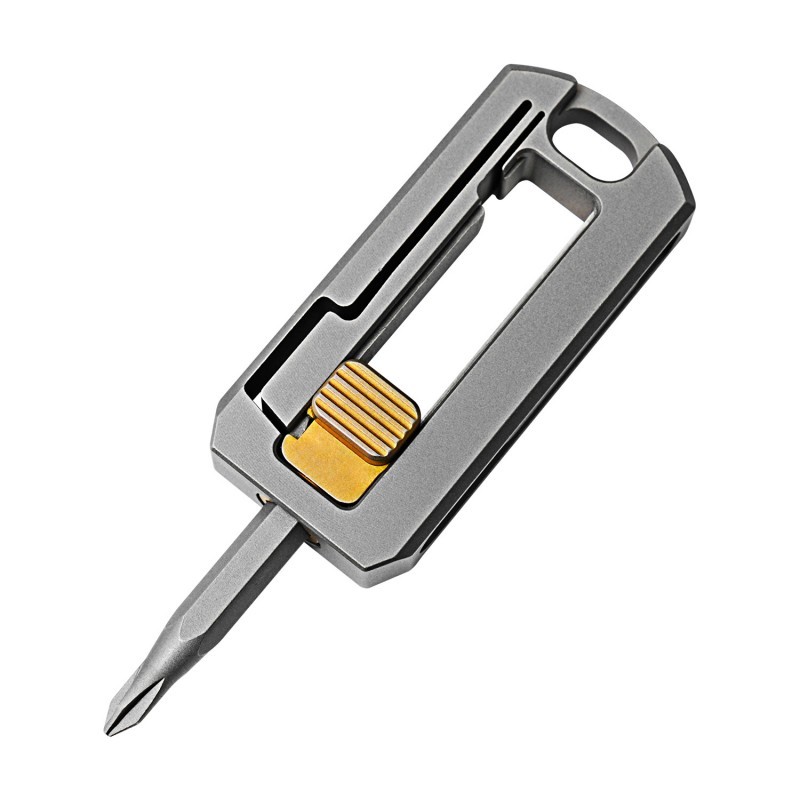 Titanium Screwdriver Portable Keychain Phillips Flathead Screwdriver EDC Tool