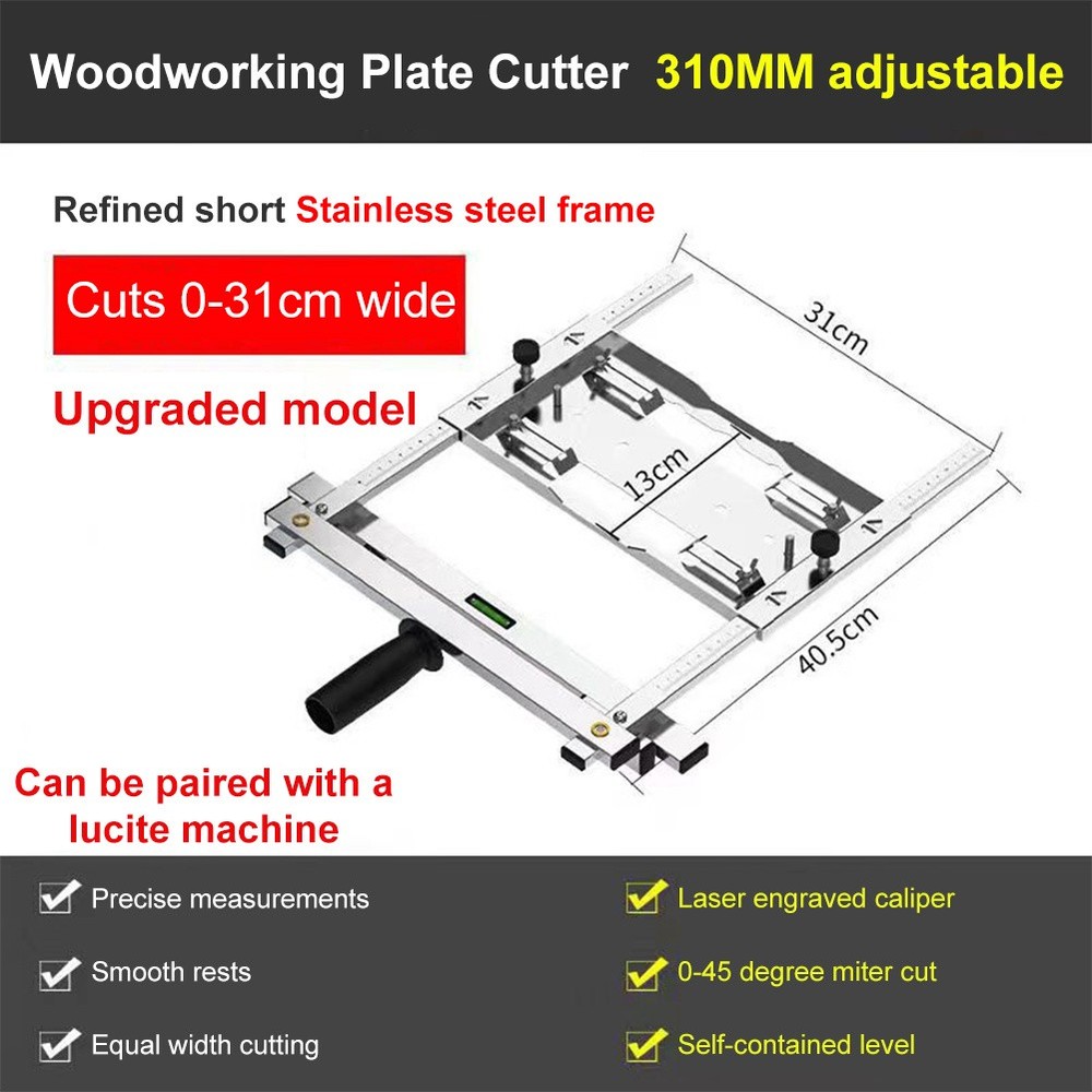 Circular Saw Guide Rail Adjustable Cutting Machine Base Guide For Woodworking