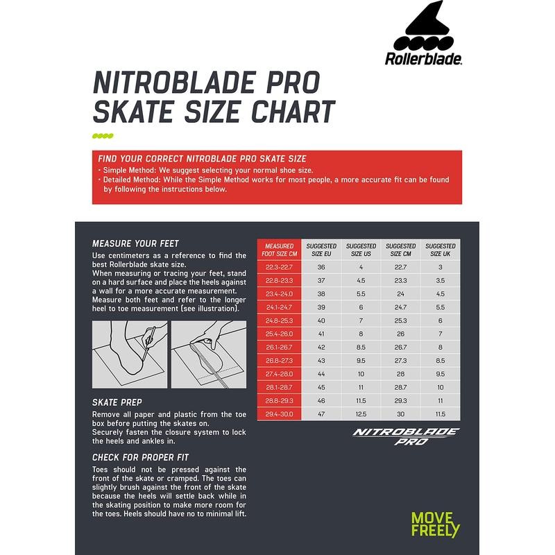 Rollerblade Nitroblade Boot Black 10 -Open Box