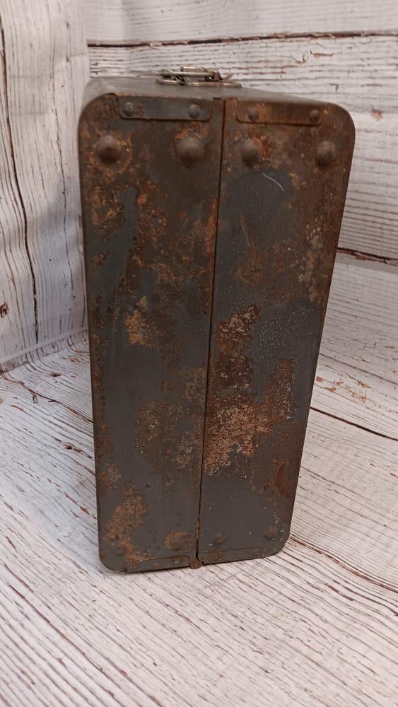 Vintage Metal Dunlap Tool Box Chest Case