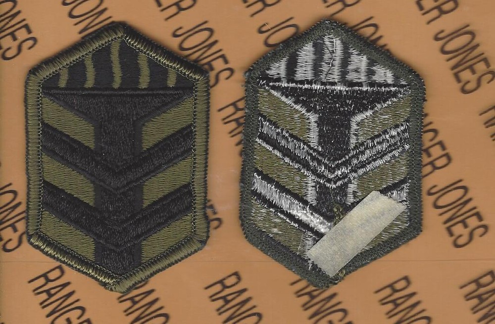 US Army 5th Training Brigade OD Green & Black BDU uniform patch m/e