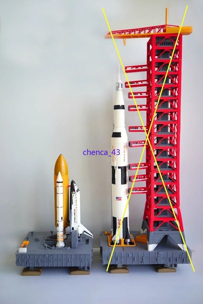 DIY 1/400 Space Shuttle Discovery Launcher Platform Painted Model Collection 1PC