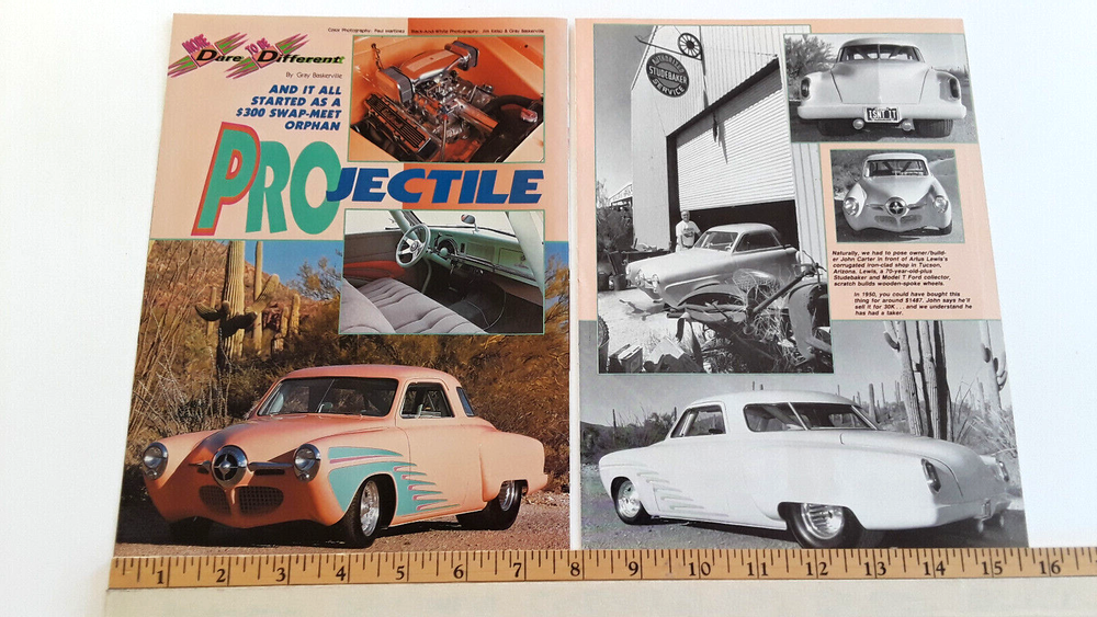 1950 STUDEBAKER CLUB COUPE ORIGINAL 1990 ARTICLE