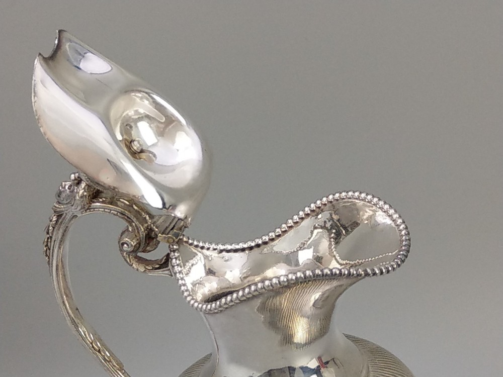 Antique syrup pitcher silver plated by Robert Pringle