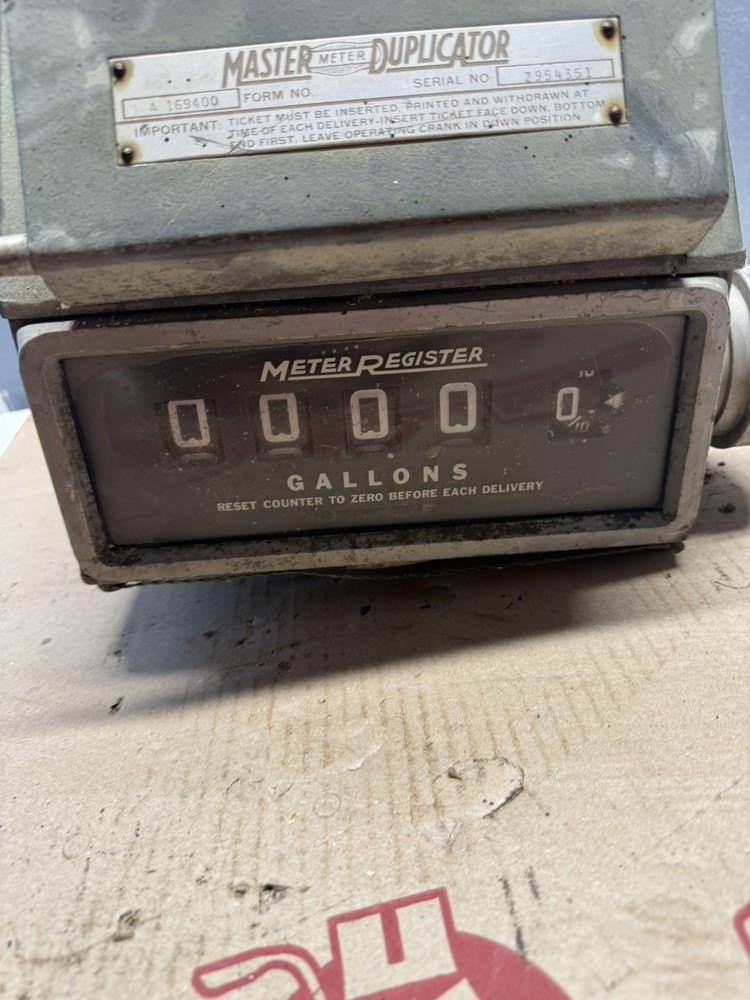 vintage meter register