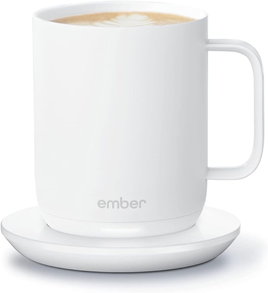 Ember Temp Control Smart Mug 2 - 10 oz White - App Controlled Heated Coffee Cup