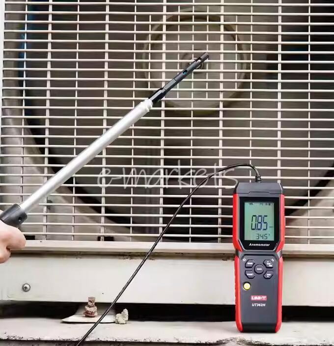 UNI-T UT362H Hot Wire Anemometer Sensor Wind Velocity/Volume/Temperature Tester