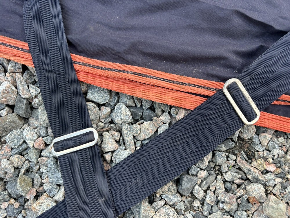 78” Loveson Stable Sheet - Navy/Orange