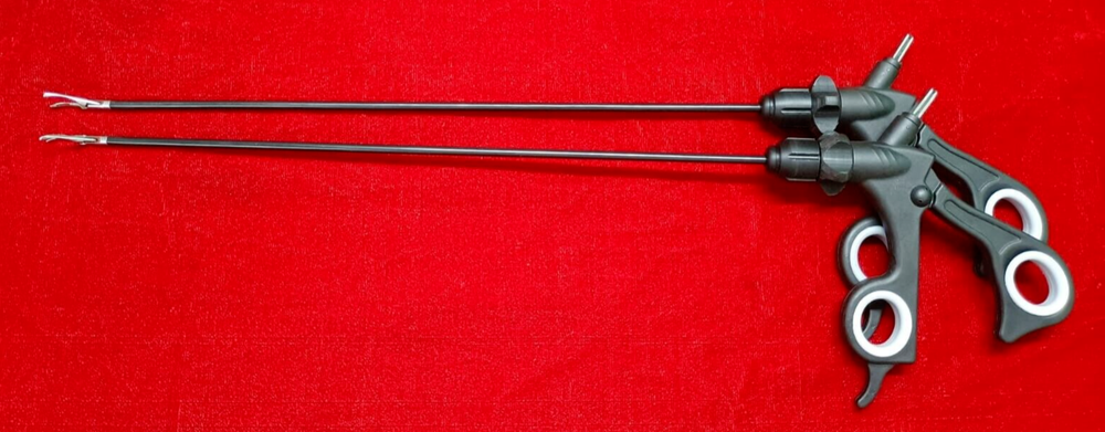 2pc-Laparoscopic Bipolar Sealer Cutter Silver Jaw High Quality Instruments