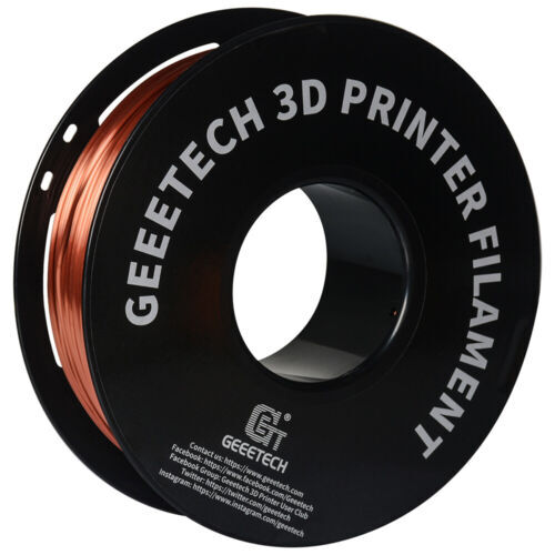 2KG Geeetech 3D Printer Transparent PLA Filament Silk copper 1.75mm Consumables