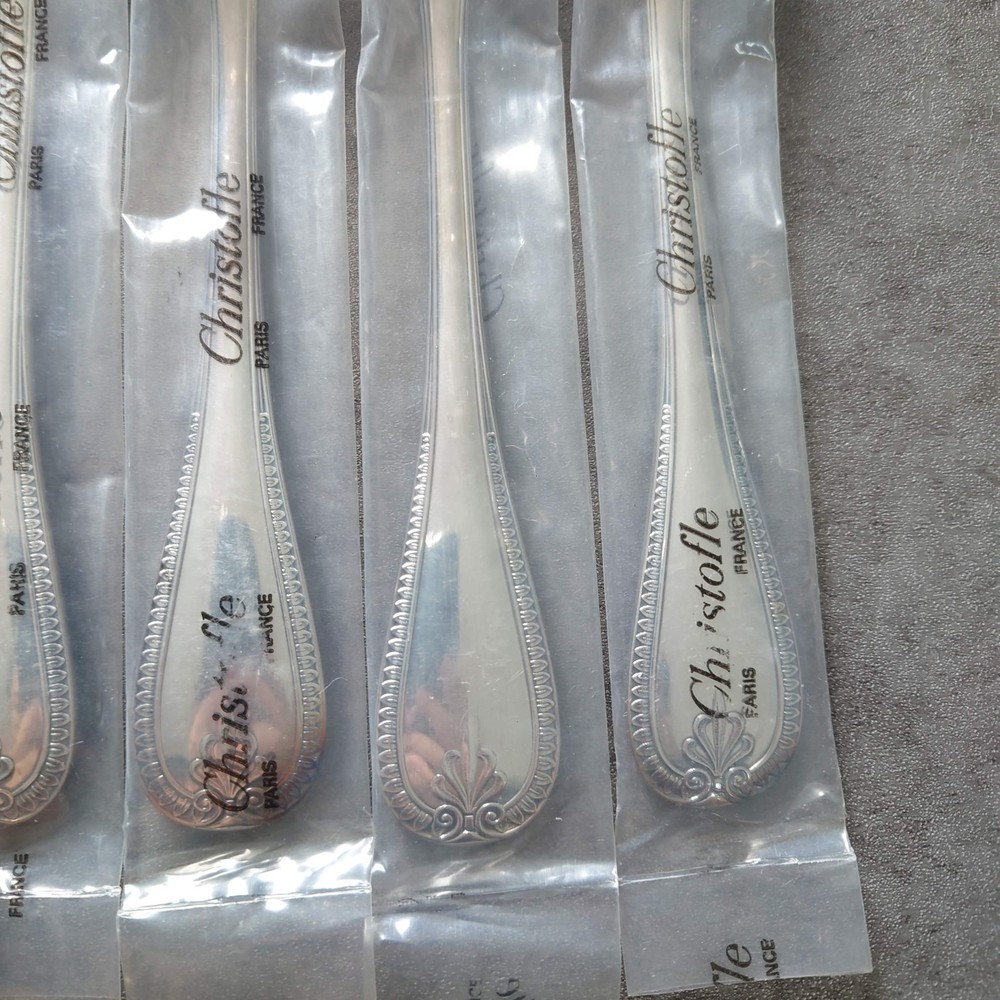 Christofle Malmaison Table Fork Unopened 6pcs Silverplate Flatware Brand New