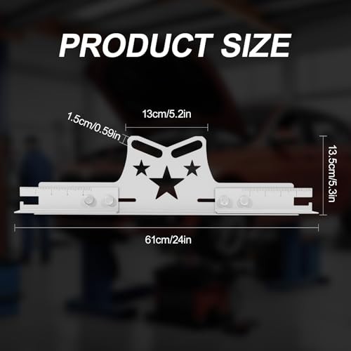 2-Pack Wheel Alignment Tool Plates, Adjustable 3-in-1 Toe & Camber Alignment Kit