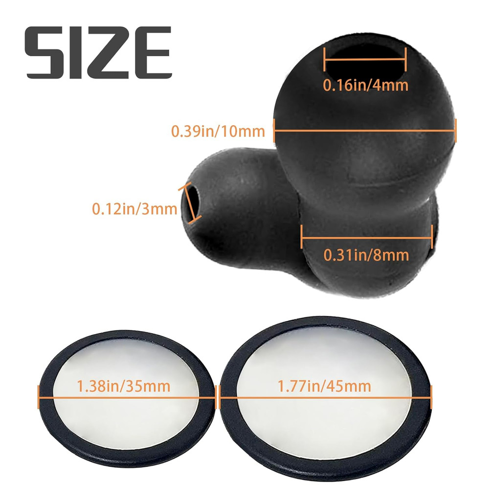 Stethoscope Replacement Part Kit - Diaphragm & Ear Tips for Littmann Classic 3,