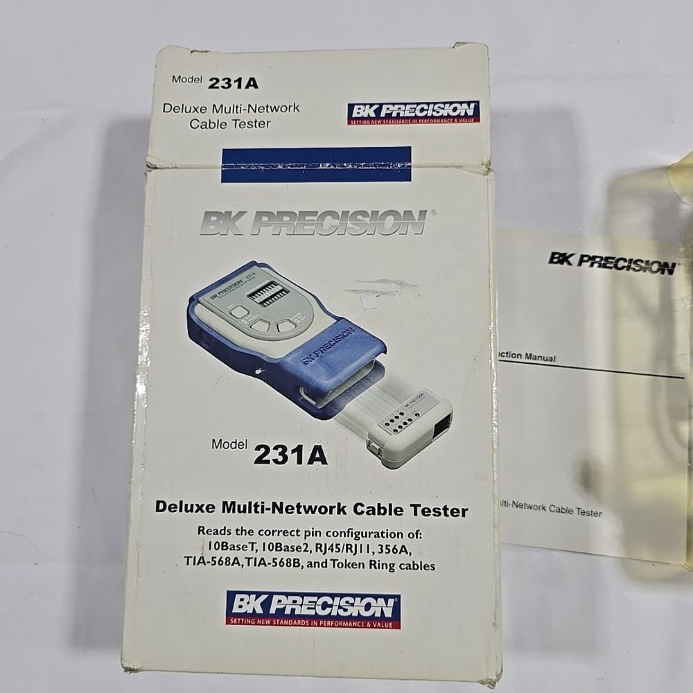BK Precision Remote Multi Network Cable Analyzer Tester 240-A 240A w/ Box CAT