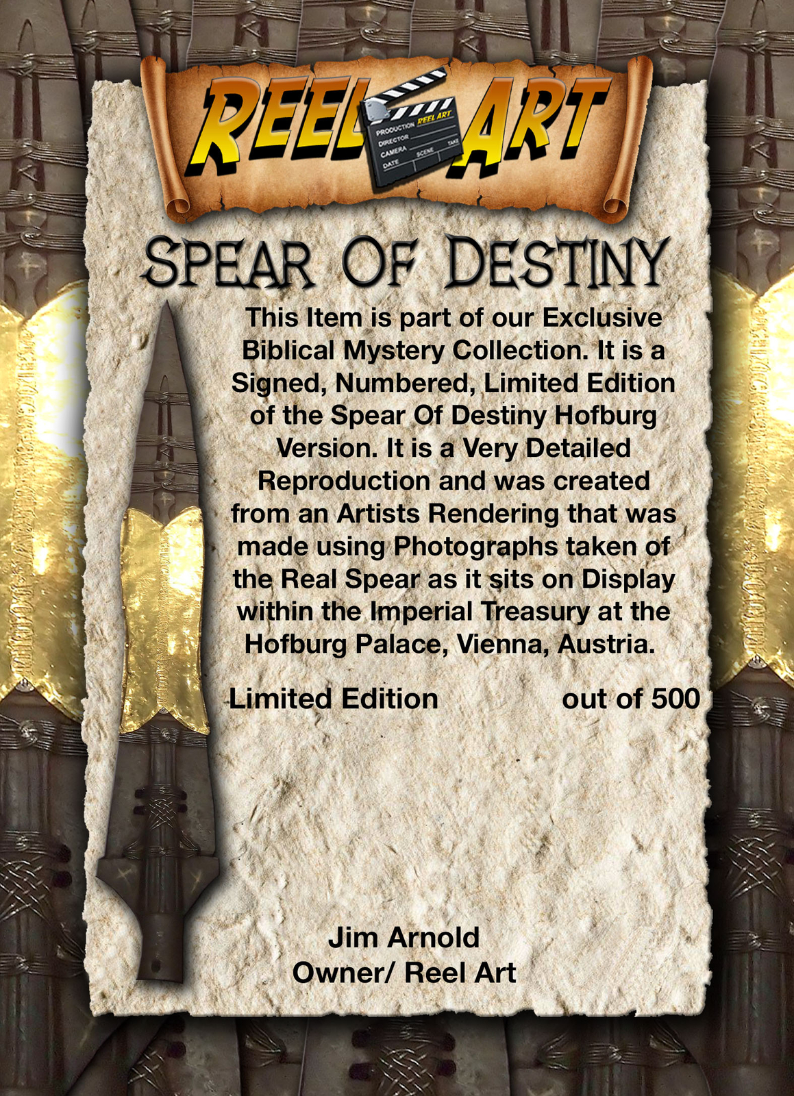 Holy Spear of Destiny Hofburg Version metal replica new