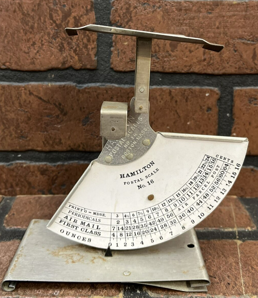 Vintage Hamilton Postal Scale No.  16 Oz. Scale