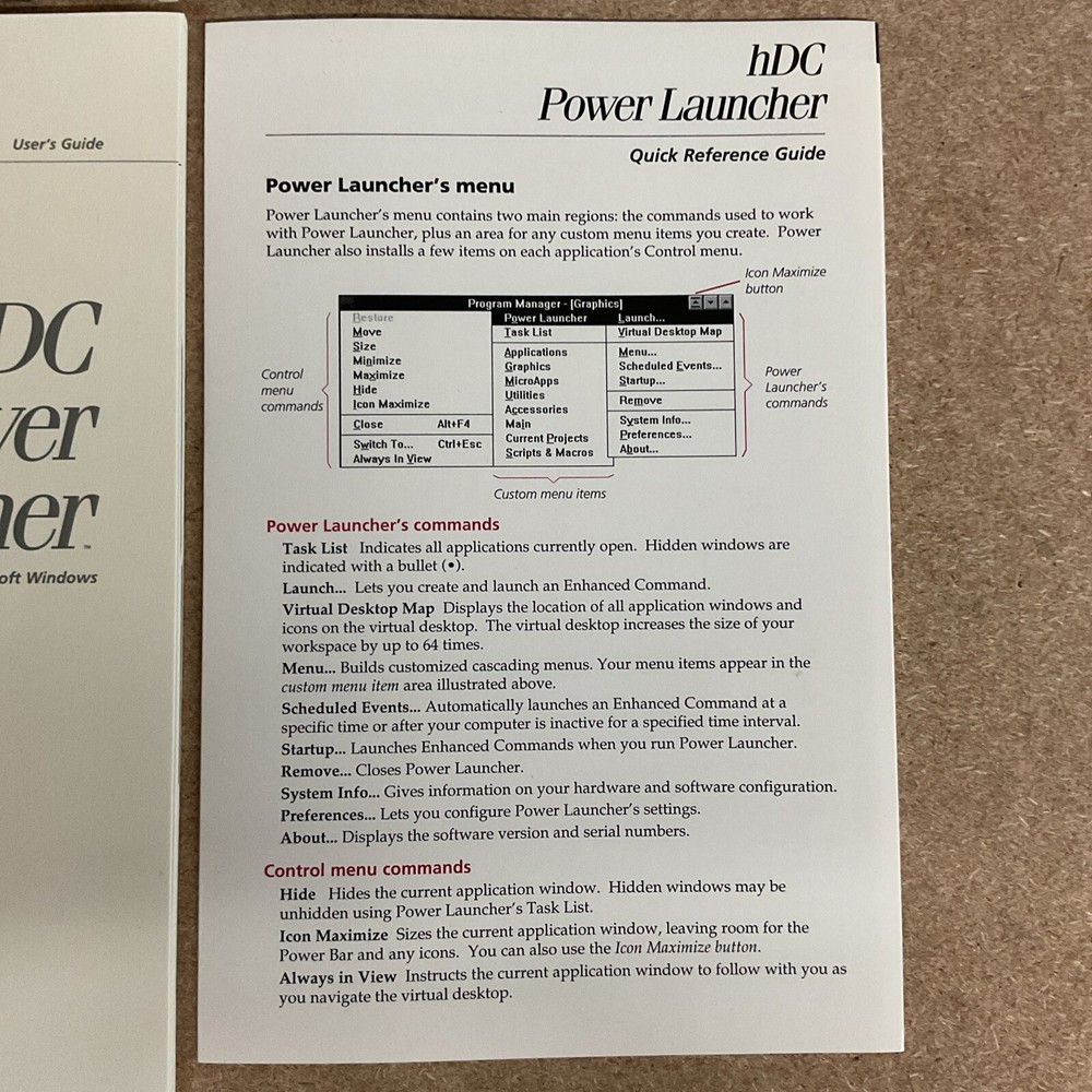 hDC Power Launcher Big Box PC Software The Toolbar for Windows computer