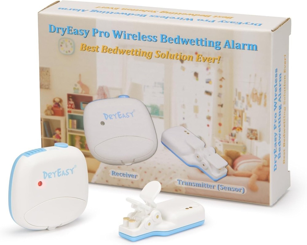 Pro Wireless Bedwetting Alarm with New Improved Sensor, 6 Selectable Sounds, ...