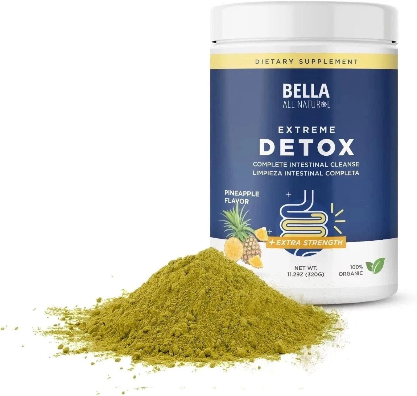 Bella All Natural Extreme Detox Powder (Pineapple)