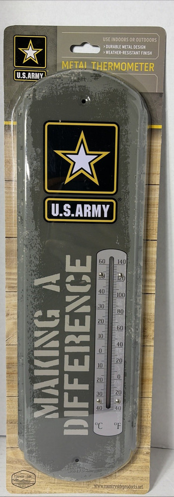 U.S. ARMY Outdoor Large Thermometer Making A Difference