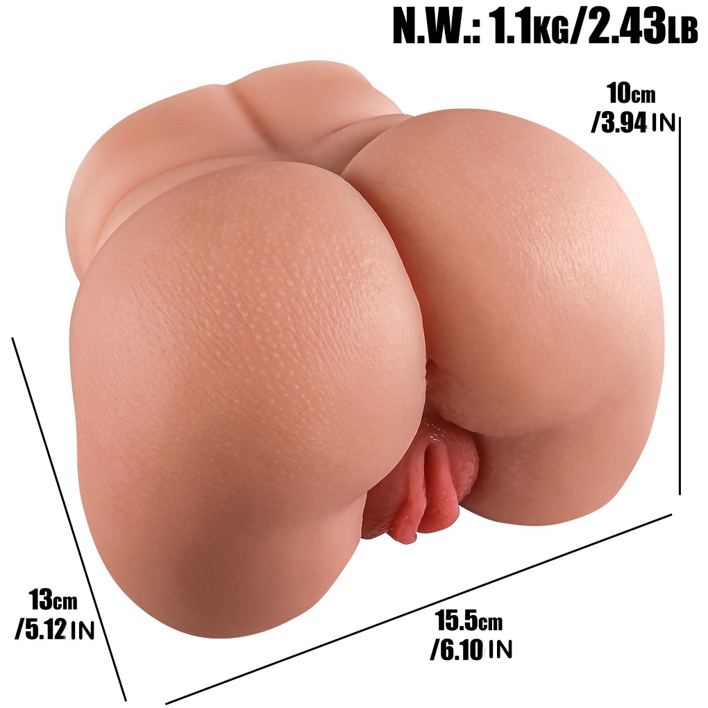 2.43lb Butt Torso Pocket Pussy Ass Lifelike Muscular 3D Channel Sex Toys For Men