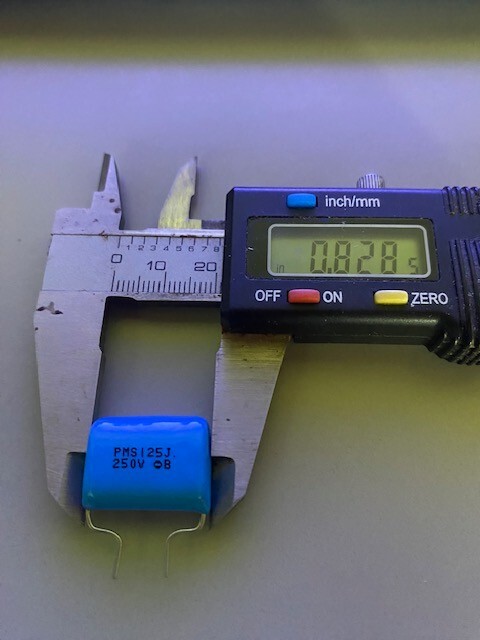 PMS 1.2uF 250V Polyester Film Cap Capacitor