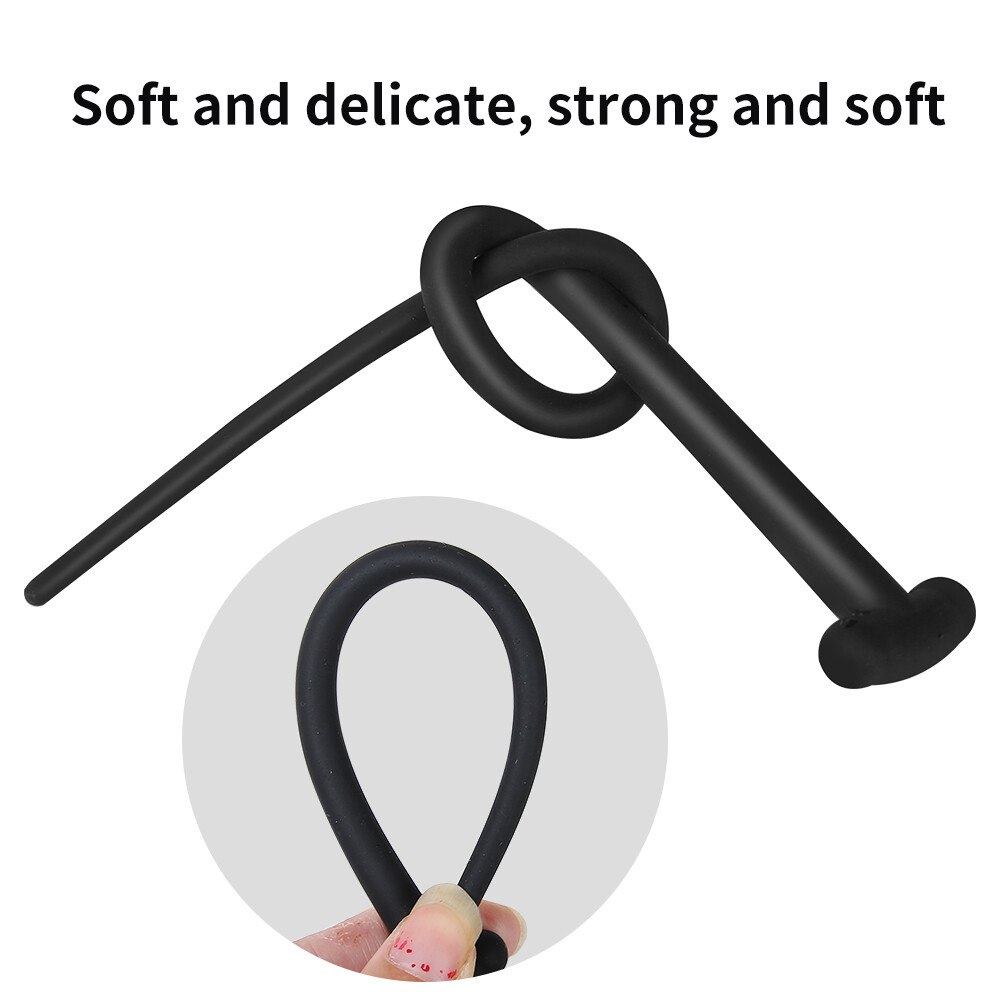 Silicone Penis Urethral Sounding Dilator Strecher Insert Extender Sounds Plug
