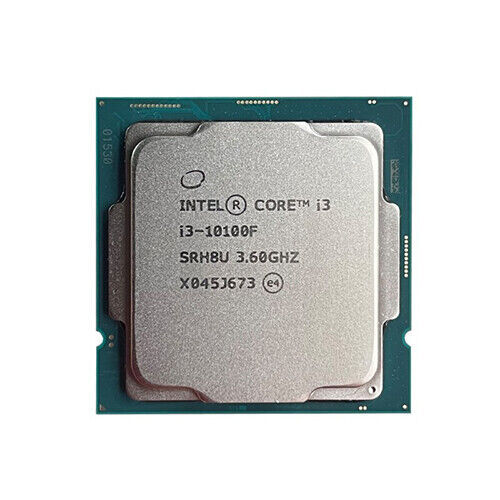 Intel Core i3-10100F 10th Gen LGA1200 CPU Processor 4-Core Comet Lake 3.6GHz
