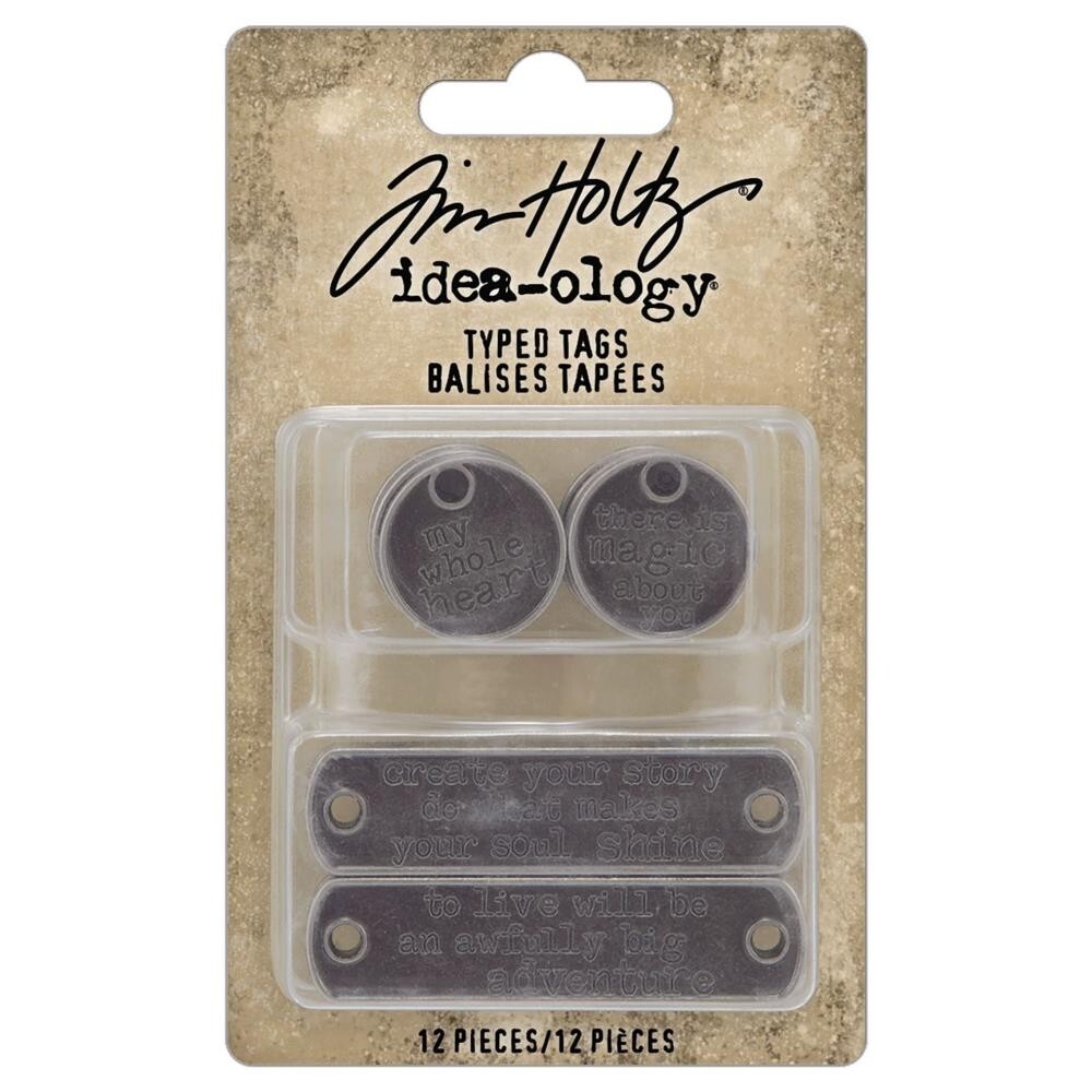 Tim Holtz ~ TYPED TAGS ~ Idea-ology