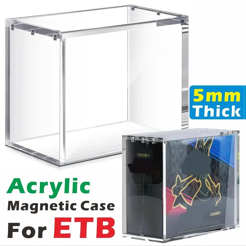 Acrylic stackable display box suitable for elite trainers, compatible with ETB h