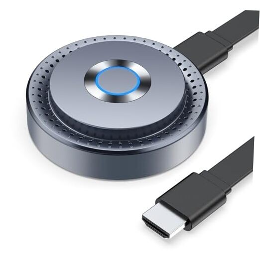 Wireless HDMI Display Dongle Adapter, Wireless Transmitter, Streaming Grey