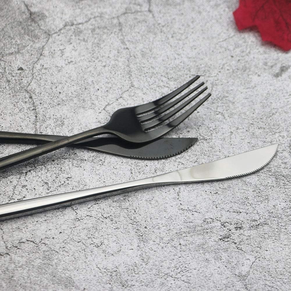 24 Pieces Silverware Flatware Cutlery Set Stainless Steel Tableware