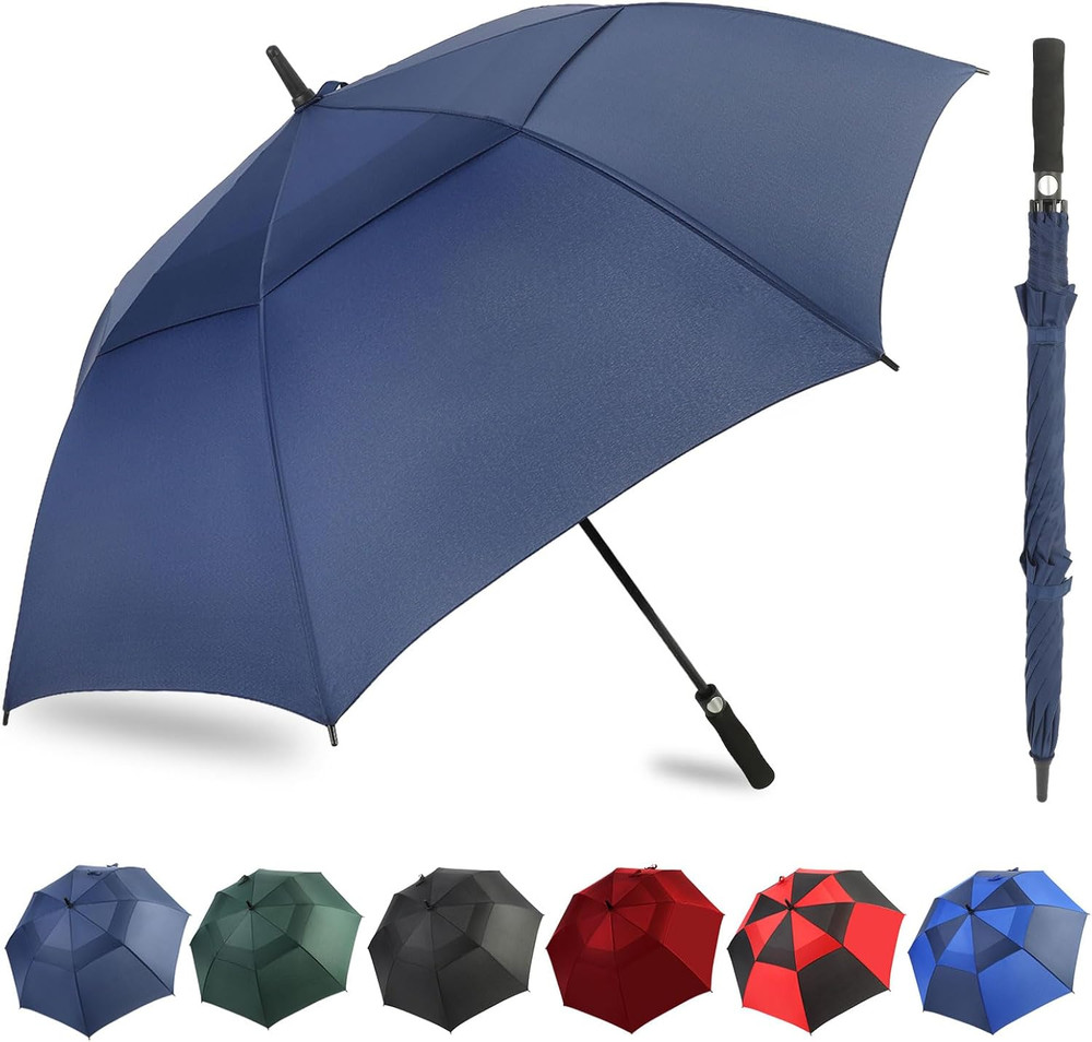 Automatic Open Extra Large Golf Umbrella Windproof Heavy Duty Large Umbrellas fo