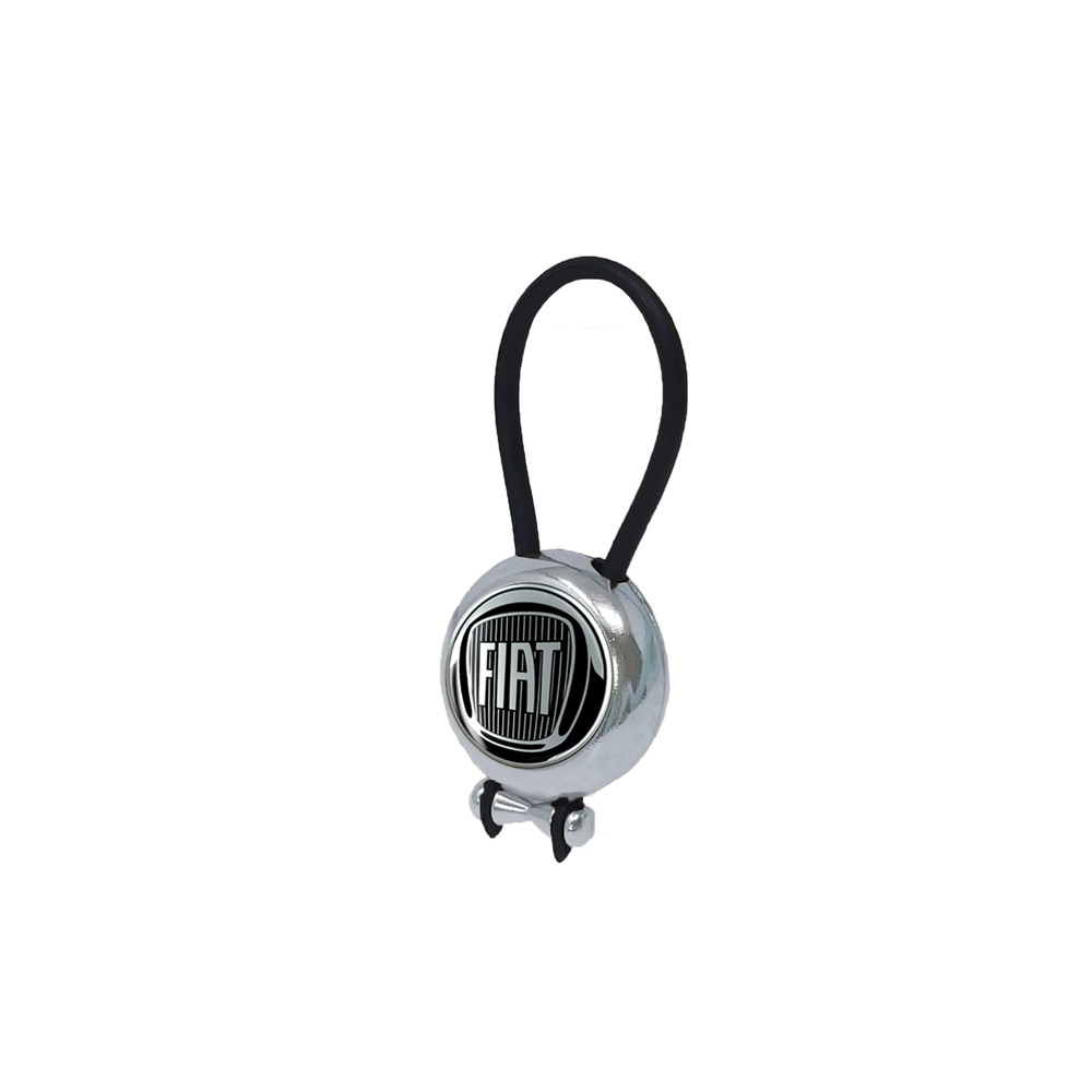 Fiat Black Key Ring, 4 X 3.2 Cm