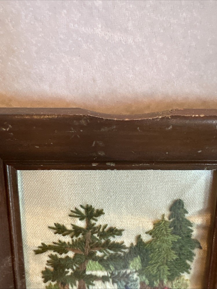 Stitcher Waterfall Evergreens Frame