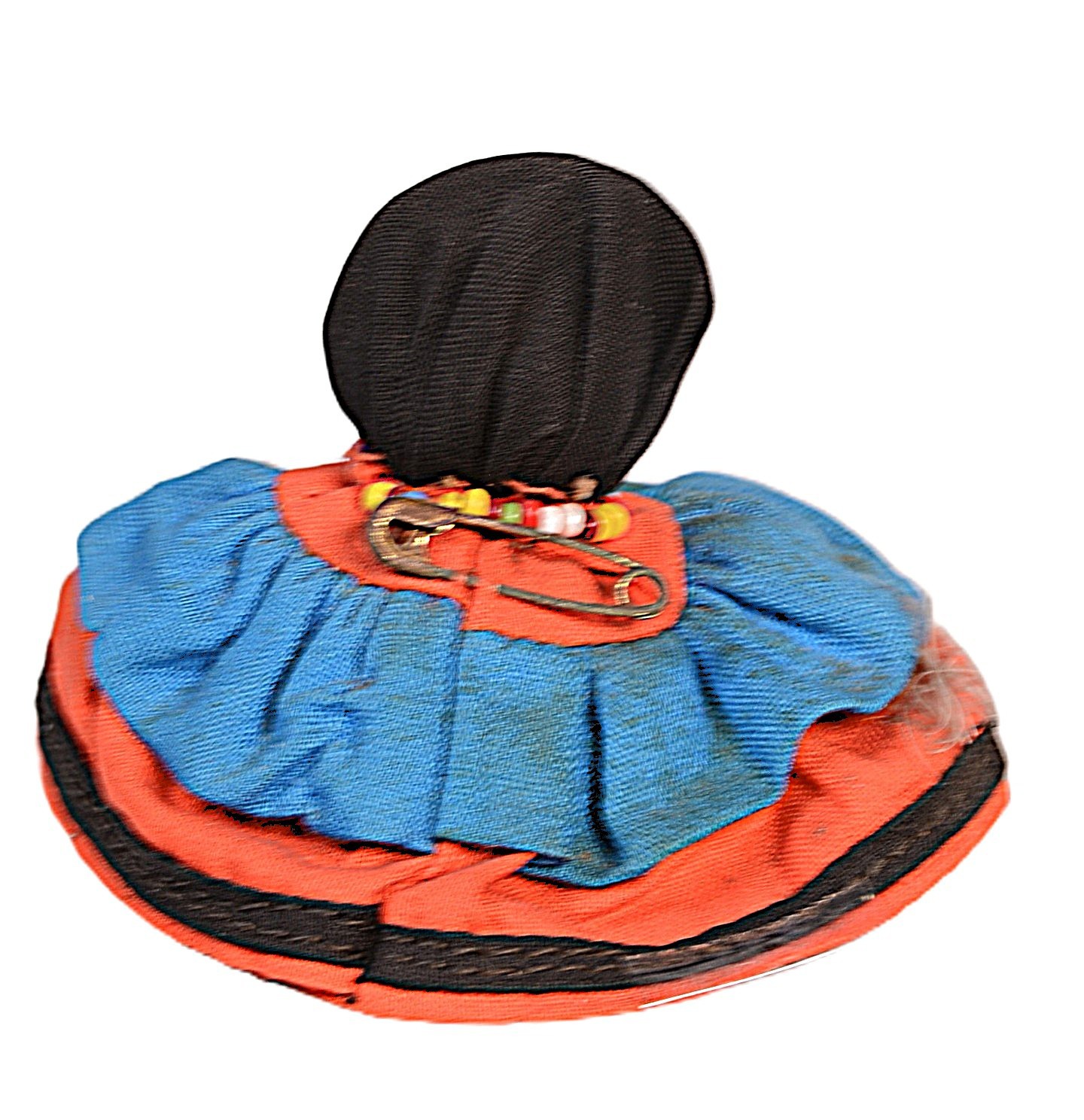 Seminole Mini Doll Early 20th Century Size 2" H x 3" D Palmetto Fronds