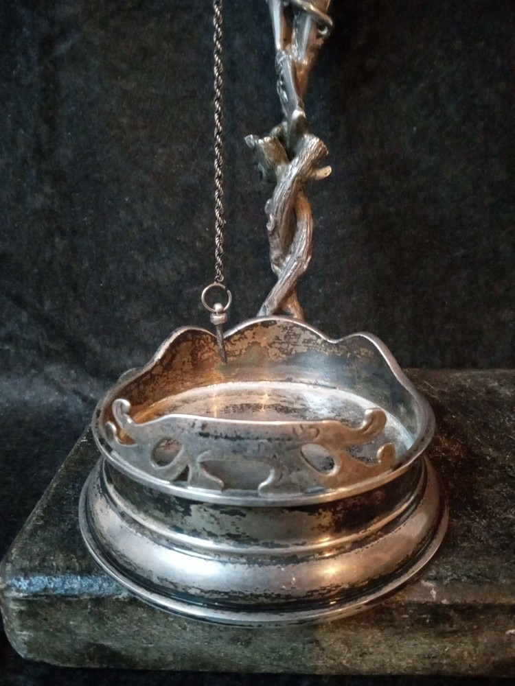 Stunning Solid Sterling Silver 925 Nymph Wine Bottle Holder 558g