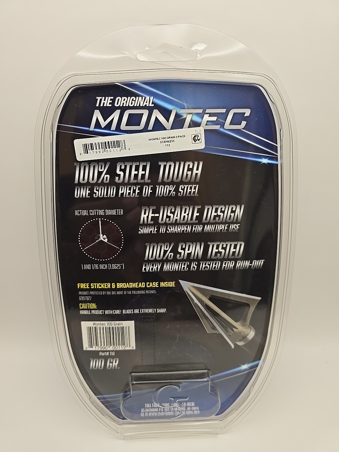 G5 Montec Standard 100 Grain 3 Pack Broadheads