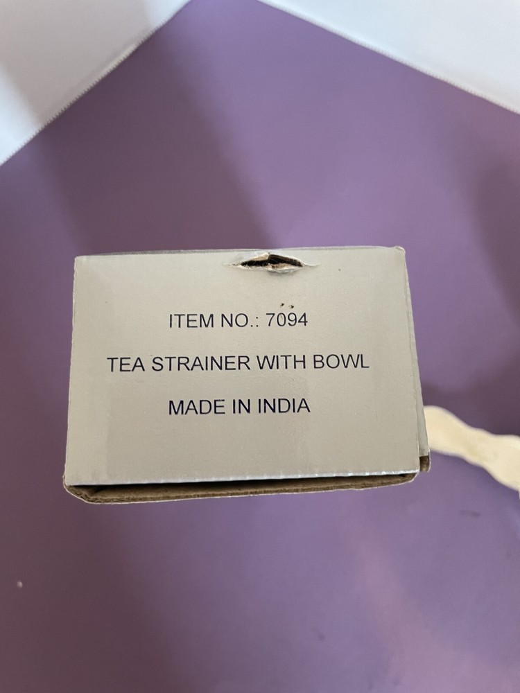 Vintage Warwick Tea Strainer w/ Bowl